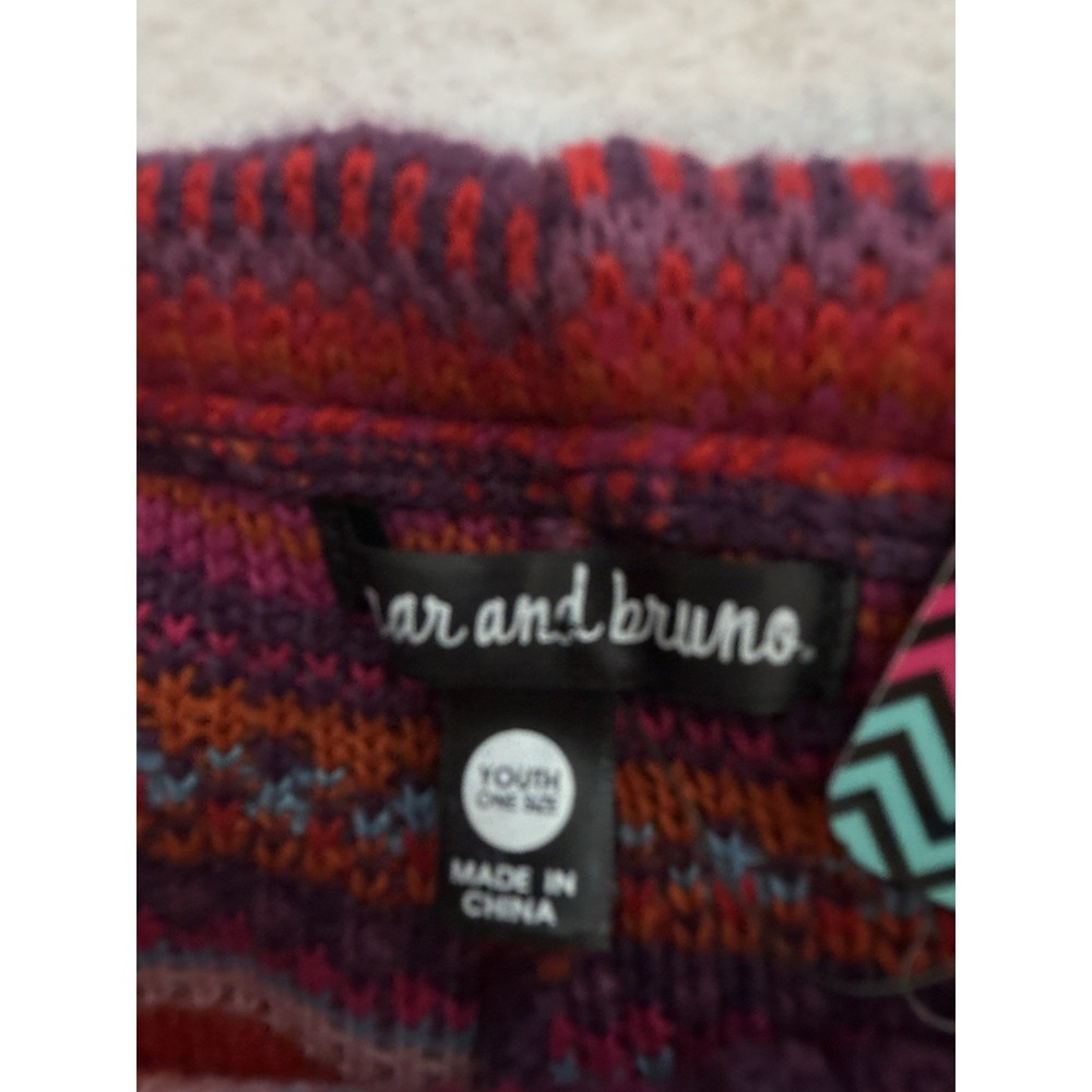 NWT Sugar & Bruno Chalet We Dance Youth Leggings YOS Pink Fair Isle Knit $70 - Picture 6 of 11